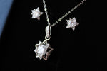 Stardust Moissanite Star Necklace and Earrings Set