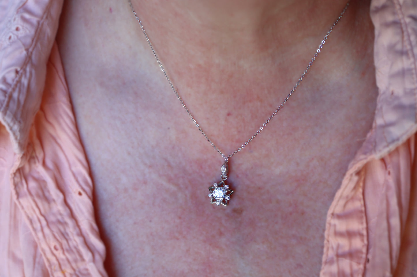 Stardust Moissanite Star Necklace