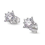 Stardust Moissanite Star Stud Earrings