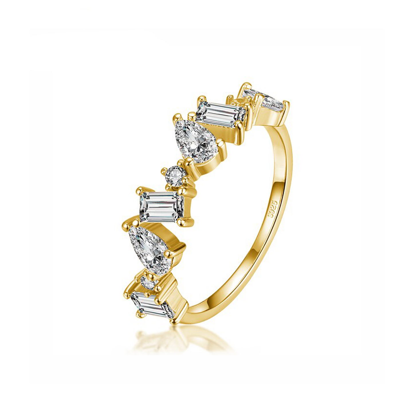 Stratosphere Crystal Stacking Ring Band