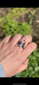 Dragon Heart Adjustable Amethyst Ring