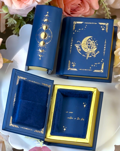 Written in the Stars Jewelry Book Ring Boxes