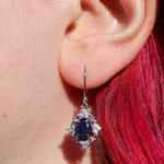 High Lady of Stars Blue Sandstone Earrings and Necklace Set