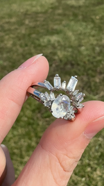 Arctic Frost Moonstone Ring