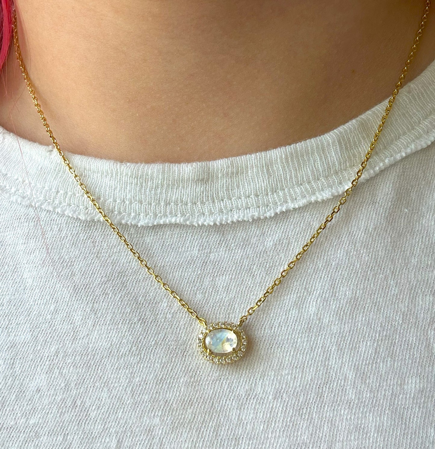 Celestial Body Moonstone Necklace