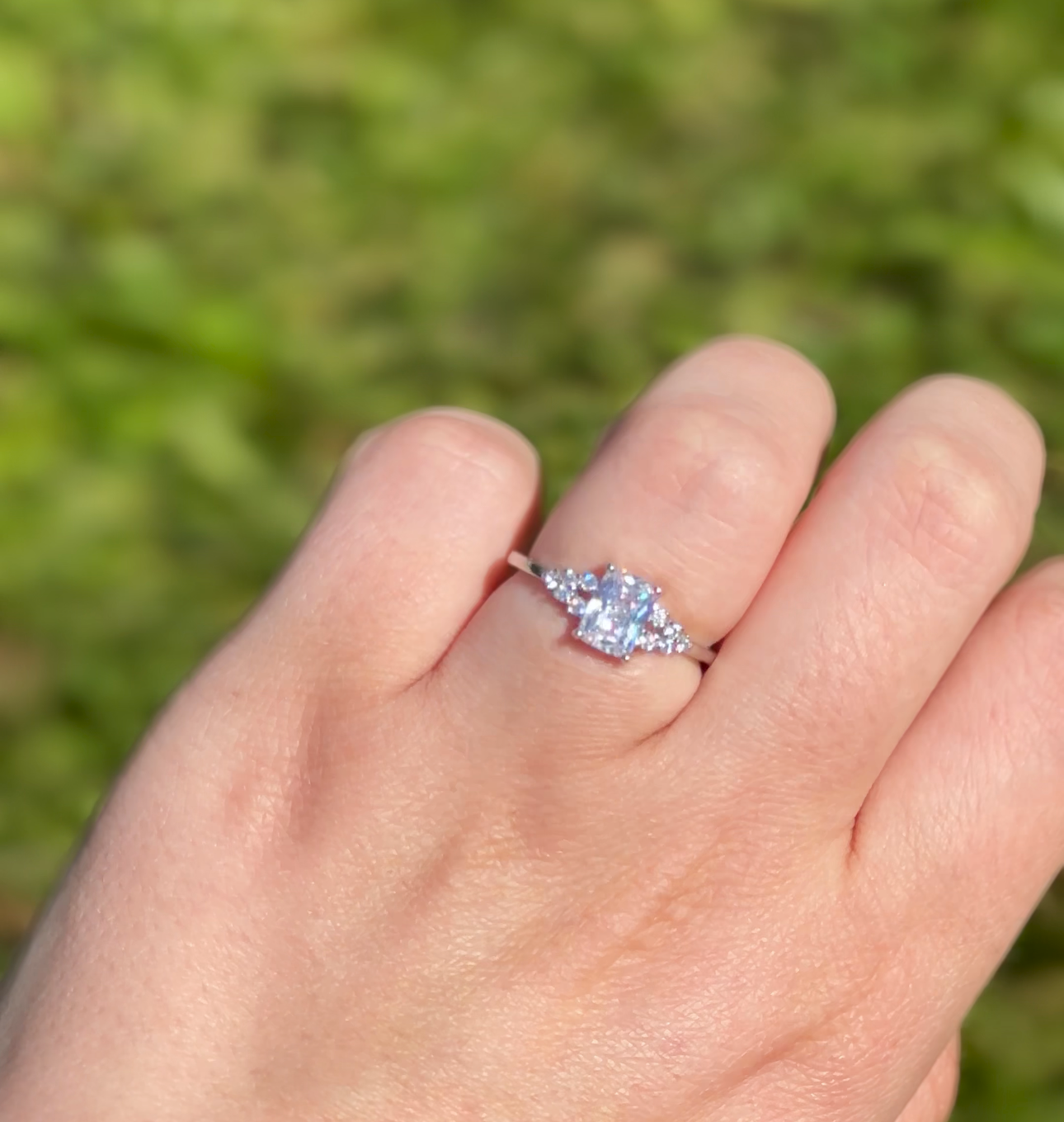 Snowslide Crystal Ring