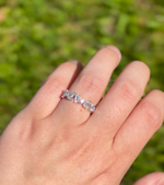 Stratosphere Crystal Stacking Ring Band