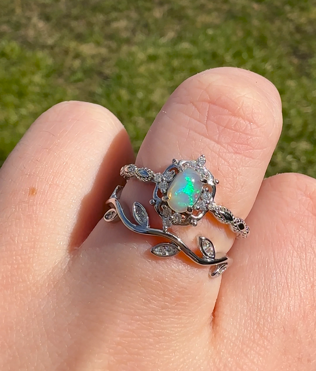 In the Clouds Opal Princess Ring