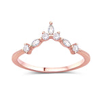 Crown of Stars Crystal Stacking Ring Band