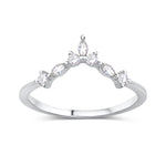 Crown of Stars Crystal Stacking Ring Band