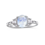 Winter Nights Moonstone Crystal Ring