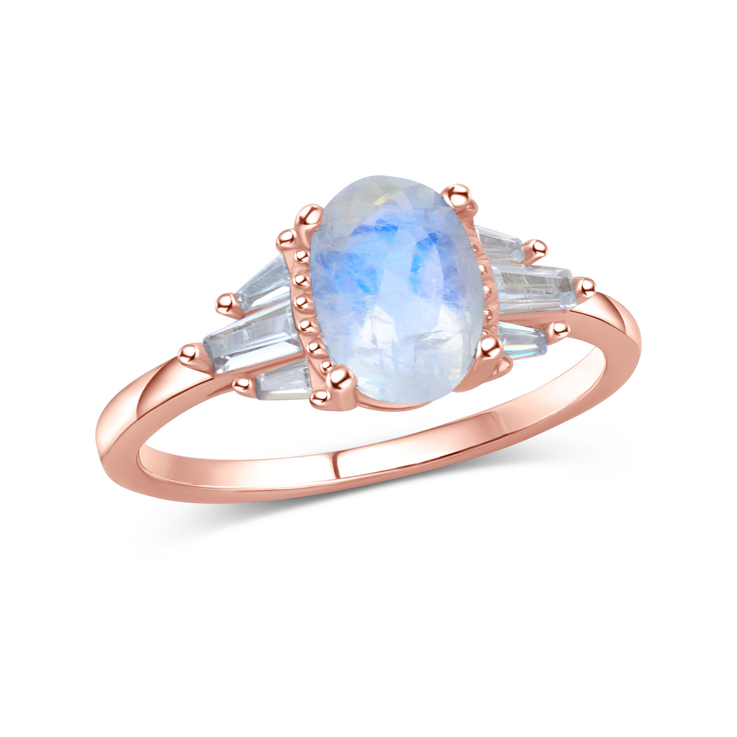 Winter Nights Moonstone Crystal Ring