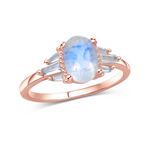 Winter Nights Moonstone Crystal Ring