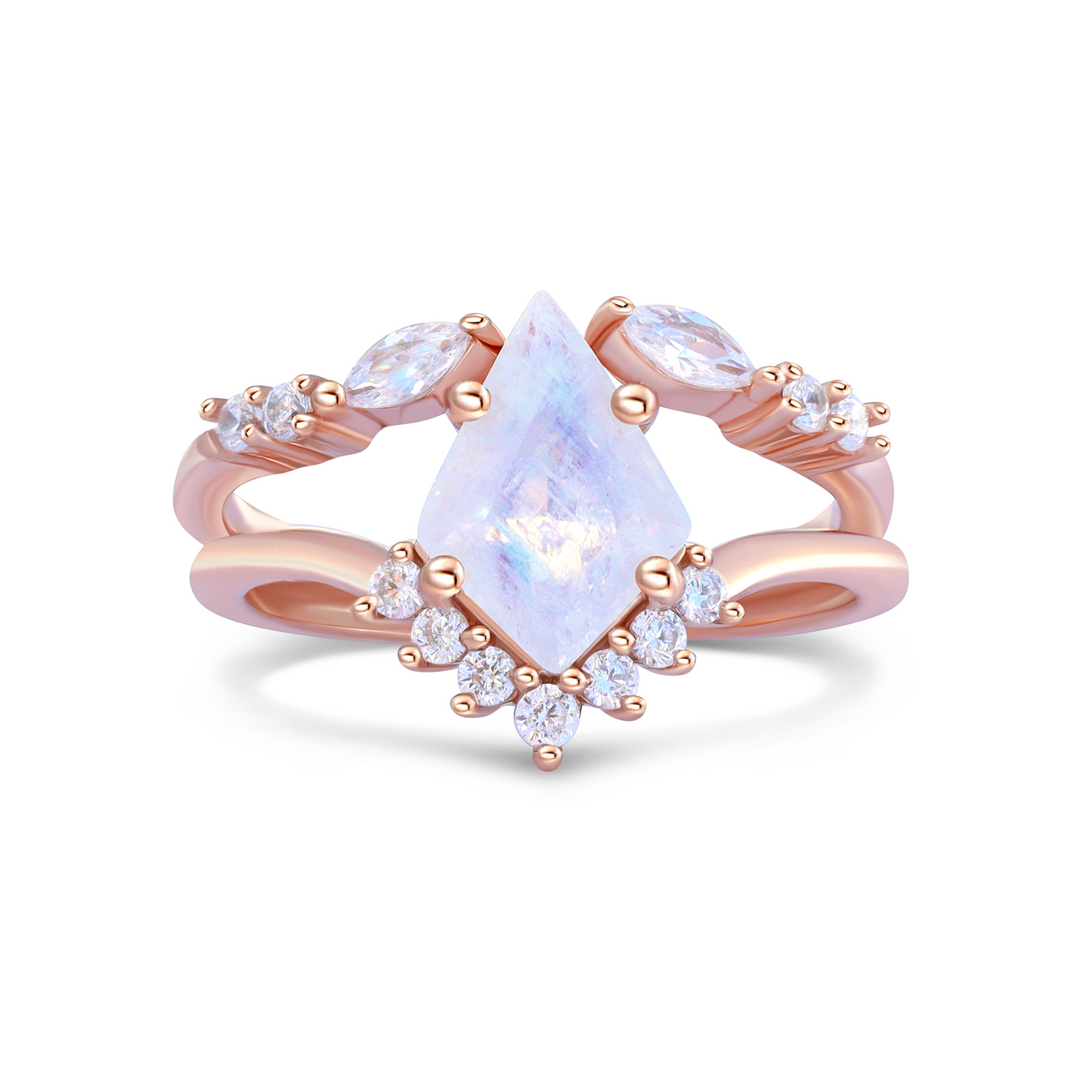 Everest Moonstone Ring Set