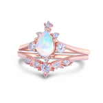 Mystic Dawn Opal Ring Set