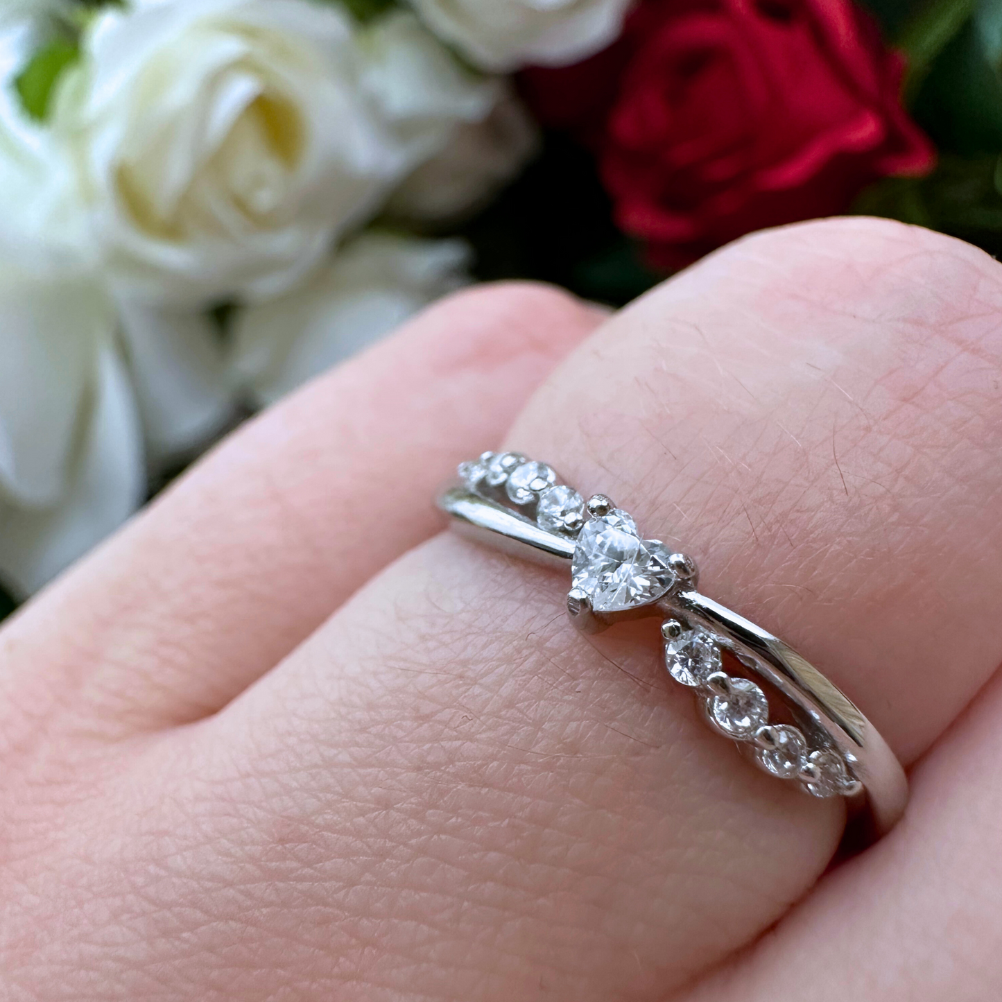 Infinite Love Crystal Ring Band