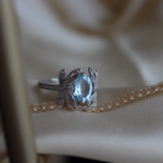 Navi Sky Blue Topaz Fairy Ring