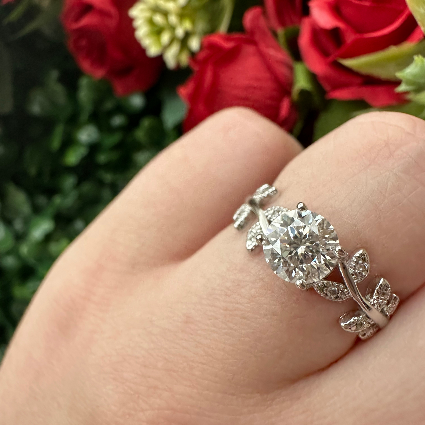 Intertwined Moissanite Ring