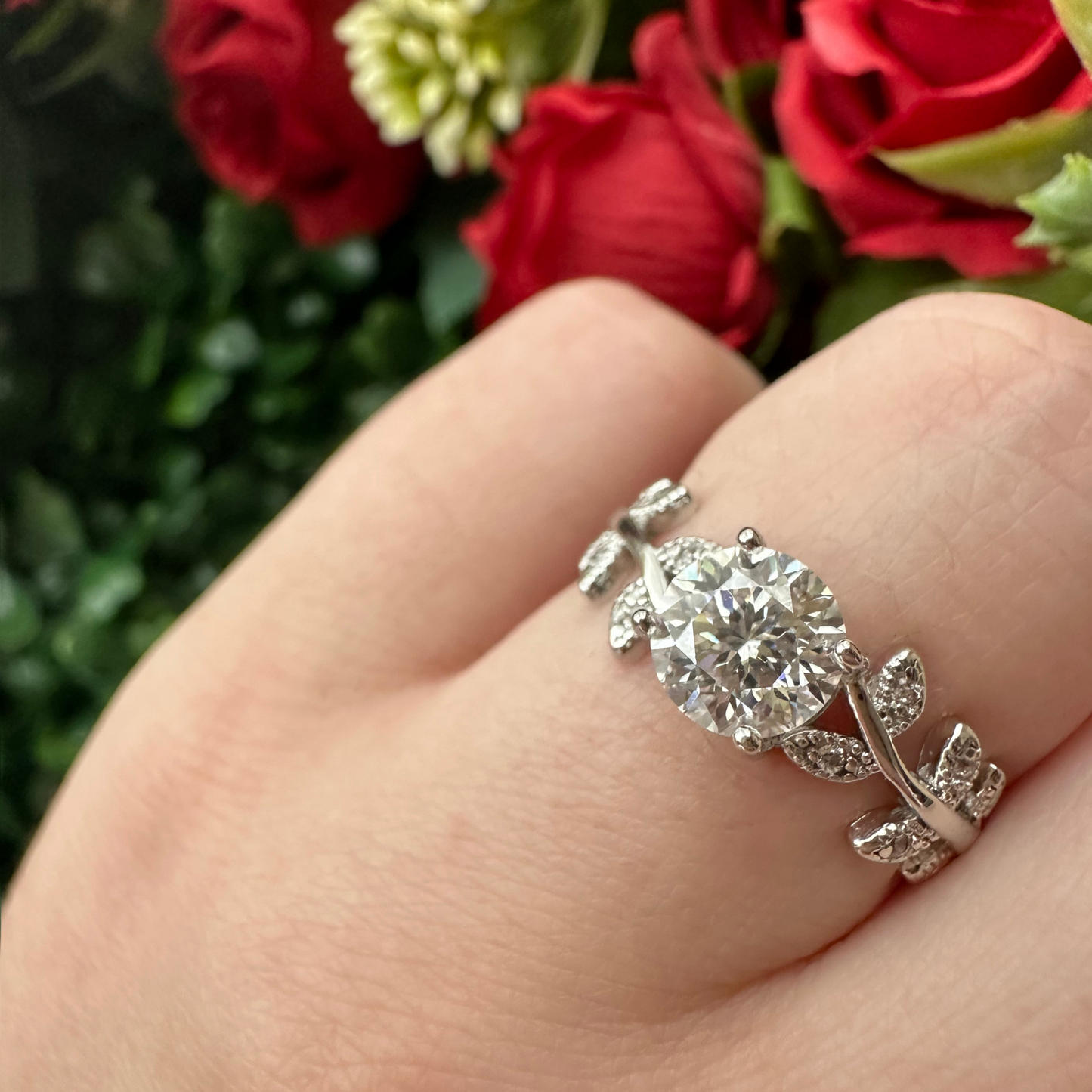 Intertwined Moissanite Ring