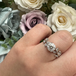 Intertwined Moissanite Ring