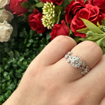 Intertwined Moissanite Ring