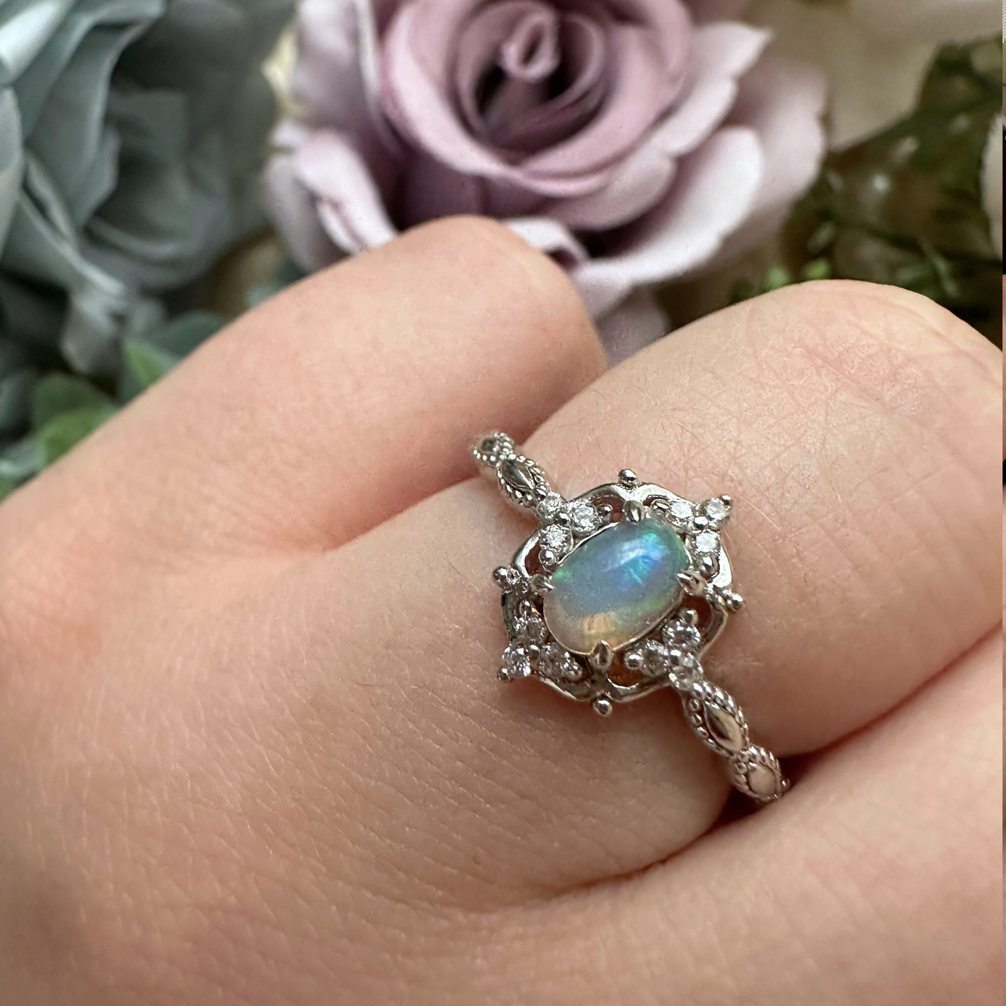 In the Clouds Opal Princess Ring