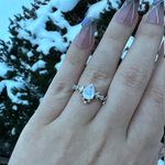 Lunar Phases Moonstone Ring