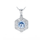 Starburst Blue Topaz Necklace