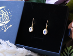 Celestial Body Moonstone Necklace and Earrings Set