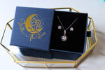 Stardust Moissanite Star Necklace and Earrings Set