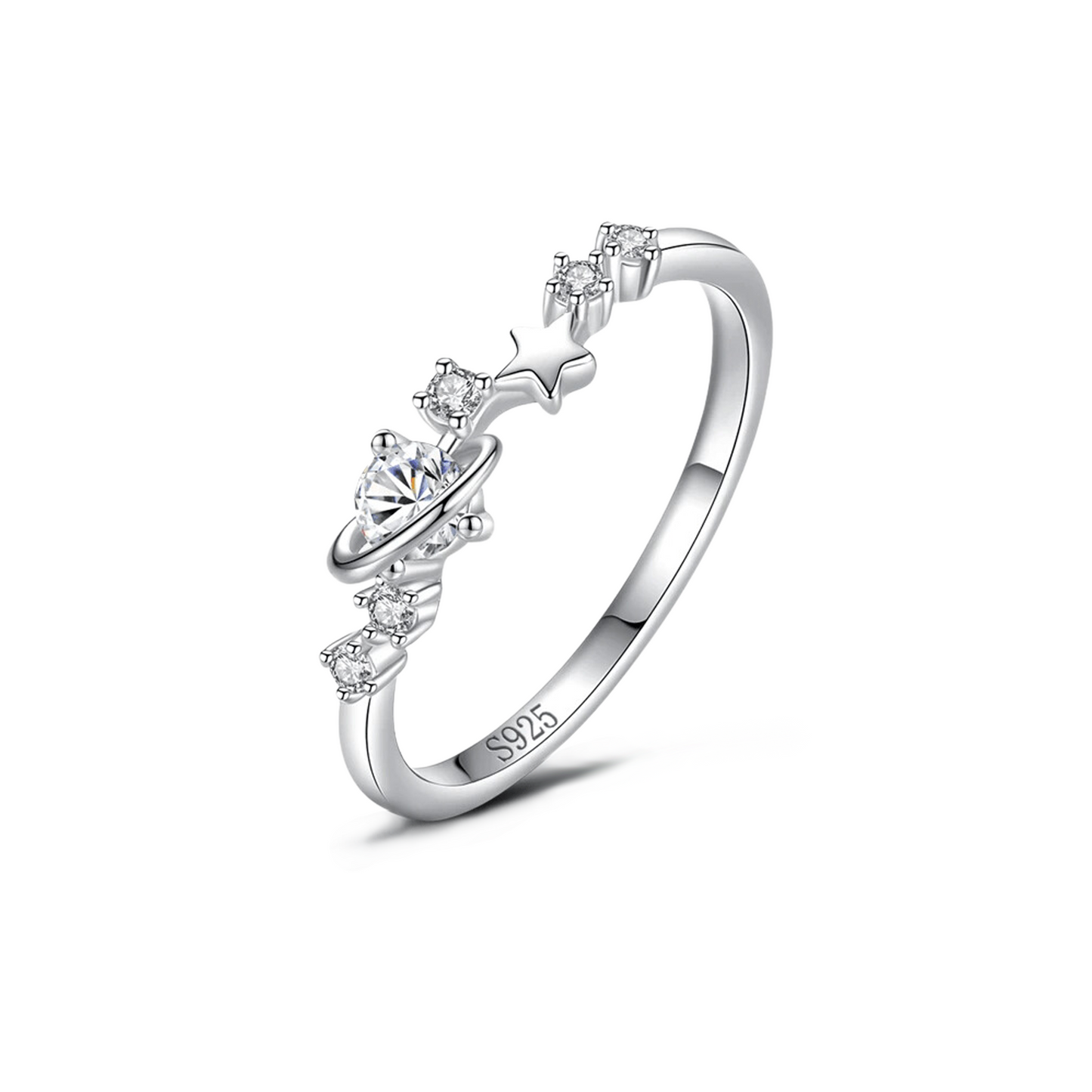 Planetary Crystal Ring Band