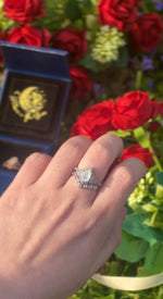 Goddess of the Moon Moonstone Ring Set